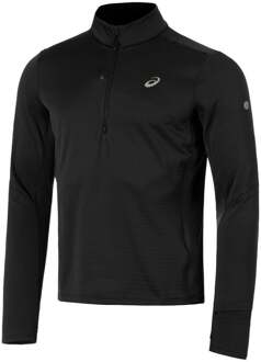 ASICS Road Winter 1/2 Zip Hardloopshirt Heren-Zwart - XS
