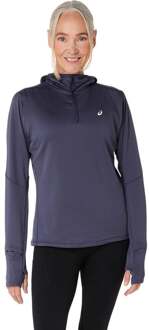 ASICS Road Winter Hardloopshirt Dames-Blaugrau - L