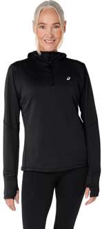 ASICS Road Winter Hardloopshirt Dames-Zwart - L