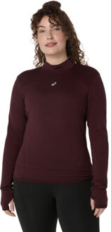 ASICS Road Winter Seamless Longsleeve Top Dames bordeaux - M