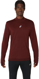 ASICS Road Winter Seamless Longsleeve Top Heren rood - XL