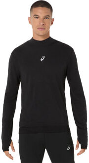 ASICS Road Winter Seamless Longsleeve Top Heren zwart/zwart - M