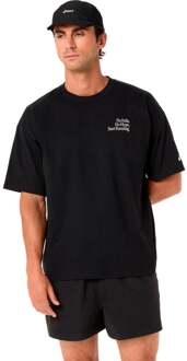 ASICS Runner Message Graphic Hardloopshirt Heren-zwart - S,M,L,XL,XXL