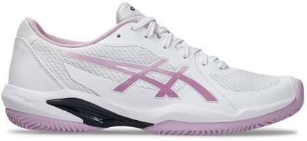 ASICS Solution Swift FF 2 Clay Tennisschoenen Dames-Wit,Oud Roze - 37