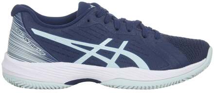 ASICS Solution Swift FF Clay Tennisschoenen Dames donkerblauw - lichtblauw - wit - 38