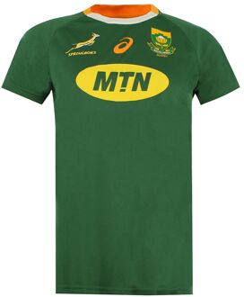 ASICS Springboks Zuid-Afrika Rugby Womens T-shirt Groen - M