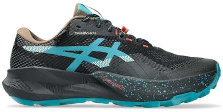ASICS Trabuco 14 GTX Trailschoen Heren-zwart, groen - 46.5