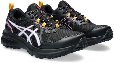 ASICS Trail Scout 3 Trailrunningschoenen Dames zwart - lichtblauw - roze - 38