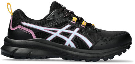 ASICS Trail Scout 3 Trailrunningschoenen Dames zwart - lichtblauw - roze - 39