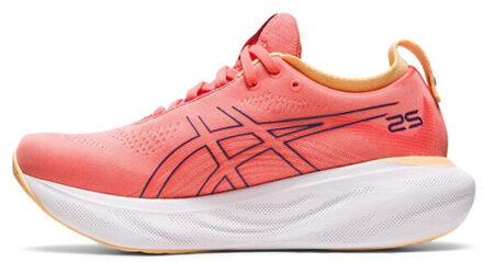 ASICS Women's GEL-NIMBUS 25 Running Shoes - Papaya/Violet Quartz - UK 8