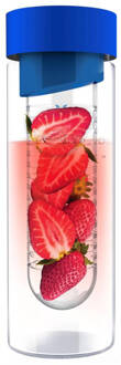 Asobu Flavour It Drinkbeker - Glas - Incl Fruitinfuse - 480 Ml - Blauw