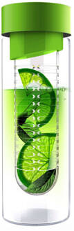 Asobu Flavour It Drinkbeker - Glas - Incl Fruitinfuse - 480 Ml - Groen