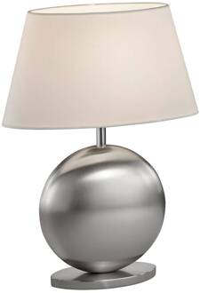 Asolo tafellamp, wit/nikkel, hoogte 41cm wit, mat nikkel