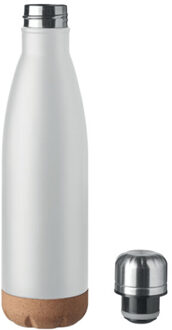 Aspen kurk dubbelwandige 500ml waterfles Wit - One size