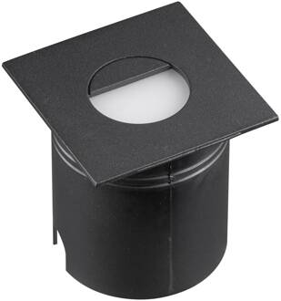 Aspen LED inbouwlamp, diffuser, hoekig, zwart