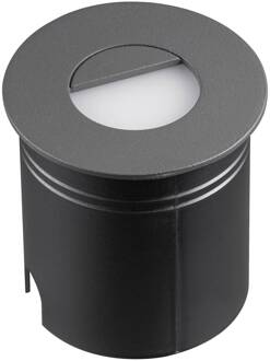 Aspen LED inbouwlamp met diffuser, rond, grijs donkergrijs