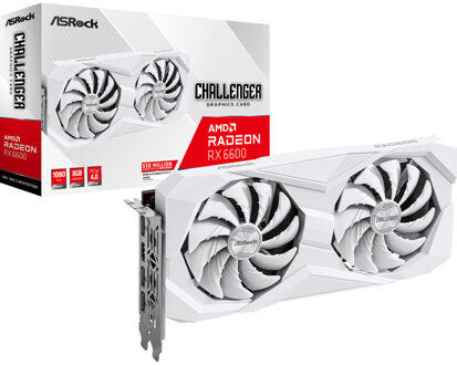 Asrock Radeon RX 6600 Challenger White 8GB Grafische kaart