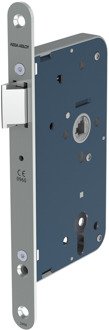 Assa abloy 2466 Cilinderloopslot | DM80mm | PC72mm | krukgat 8mm | voorplaat RVS 24x235mm afgerond | DR 1+3/2+4 - 10021487