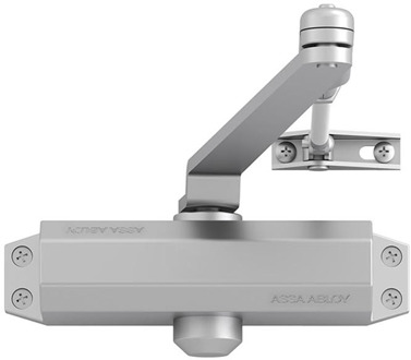 Assa abloy DC110 Deurdranger EN 3 | inclusief arm | kleur zilver EV1. | 180-15 ° - 10037203