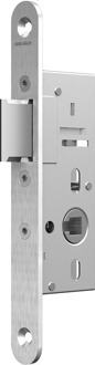 Assa abloy N1002 Loopslot | DM60mm | krukgat 8mm | voorplaat RVS 20x185mm afgerond | zamac vernikkelde dagschoot | DR 1+3/2+4 - 10049499