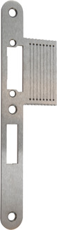 Assa abloy N6003 Sluitplaat | RVS 20x235x3mm lip 40mm afgerond | geschikt voor E-opener profix2DM| DR 1+2+3+4 - 10049727