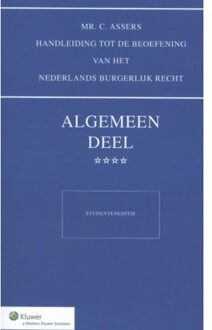 Asser algemeen Deel **** - Studenteneditie - Boek J.B.M. Vranken (9013126642)