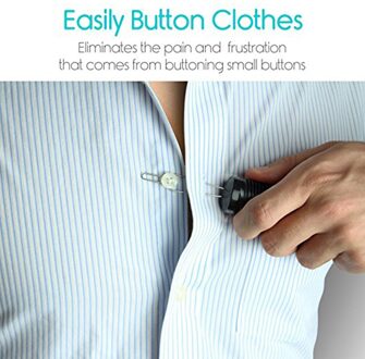 Assist Tool Knop Haak Helper Geribbelde Grip Thuis Shirt Jurk Rits Extra Draad Lus Universele Dressing Aid Portable Non Slip
