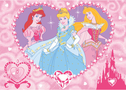 Associated weavers Tapijt Disney Princess juwelen Roze