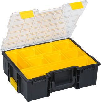 Assortimentsdozen met uitneembare accessoires Allit Zwart