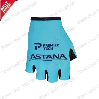 Astana Handschoenen Fietsen Handschoenen Mannen Fiets Gel Half Vinger Handschoen Een Paar Maat M-XL Guante Ciclismo Gant Cyclisme