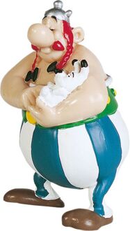 Asterix: Obelix Holding Dogmatix 7 cm Miniature