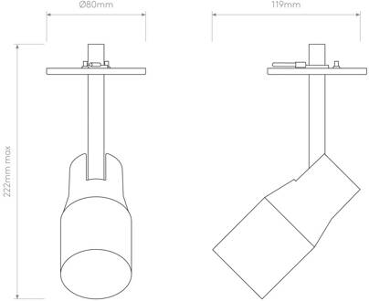 Astro Apollo 100 Recessed plafondspot wit mat wit