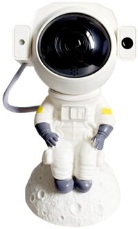 Astronaut Moon Ball Star Night Light Projector High-clear Star and Moon Projection BT Speaker Three-color Night Light