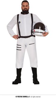 Astronauten verkleed kostuum voor heren - Ruimtevaart thema verkleedkleding - Carnaval Wit