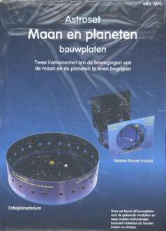 Astroset maan en planeten bouwplaten - Boek Rob Walrecht (9077052461)