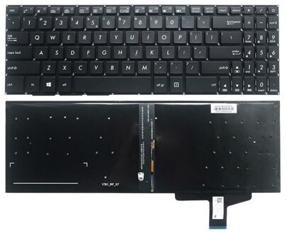 Asus Notebook keyboard for Asus N580 N580G N580V N580VD with backlit Zwart - small