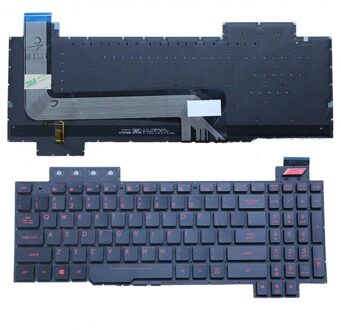 Asus Notebook keyboard for ASUS ROG FX63 FX503 with backlit Zwart - small
