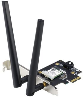 Asus PCE-AX1800 AX1800 dual-band PCI-E WiFi 6 Wifi adapter Zwart