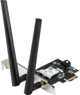 Asus PCE-AX1800 AX1800 dual-band PCI-E WiFi 6 Wifi adapter Zwart