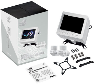 Asus ROG Ryujin III WB White LCD CPU-waterblok Waterkoeling