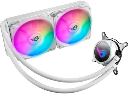 Asus Rog Strix LC 240 RGB White Edition all-in-one liquid CPU cooler with Aura Sync