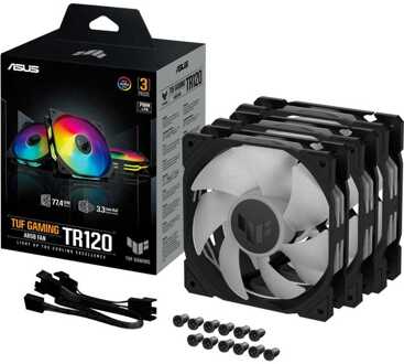 Asus TUF Gaming TR120 ARGB Pack, 3 stuks Case fan