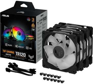 Asus TUF Gaming TR120 ARGB Reverse fan Pack, 3 stuks Case fan