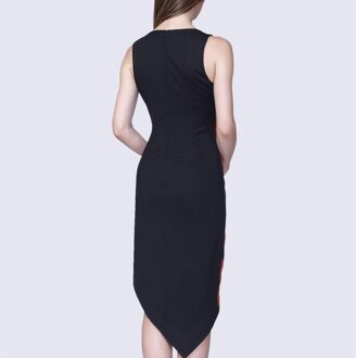 Asymmetrische kleding met geometrische print Veelkleurig