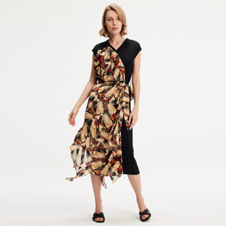 Asymmetrische kleding met grafische print Veelkleurig