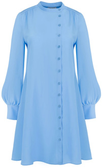 Asymmetrische zijden jurk in hemelsblauw Jaaf , Blue , Dames - Xl,L,M,S,Xs