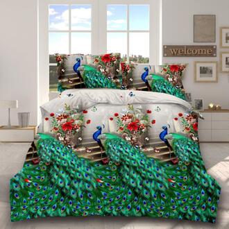 AsyPets 4 stks/set 3D Gedrukt Stijlvolle Bed Set Laken Dekbedovertrek Kussenslopen Bruiloft Housewarming Decoratie