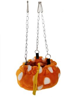 Asypets Huisdier Hangmat Met Opknoping Haak Voor Papegaai Hamster Eekhoorn geel