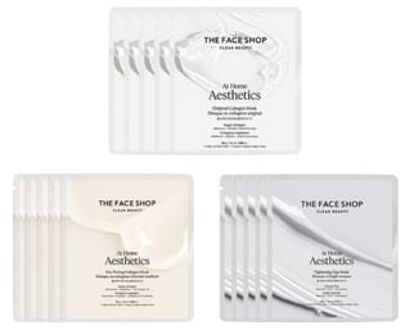 At Home Aesthetics Mask Sheet Bundle Set - 3 Types Vita-Toning Collagen
