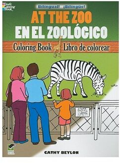 At The Zoo Coloring Book/En el Zoologico Libro de Colorear